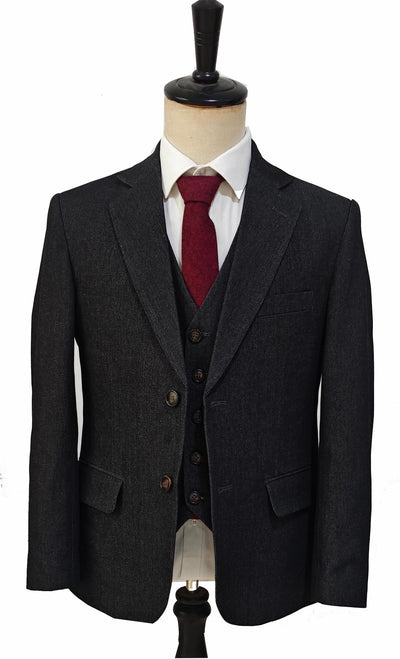 REGENBOOGRODE GEPLEISTERDE MIX & MATCH TWEED 3-DELIG PAK