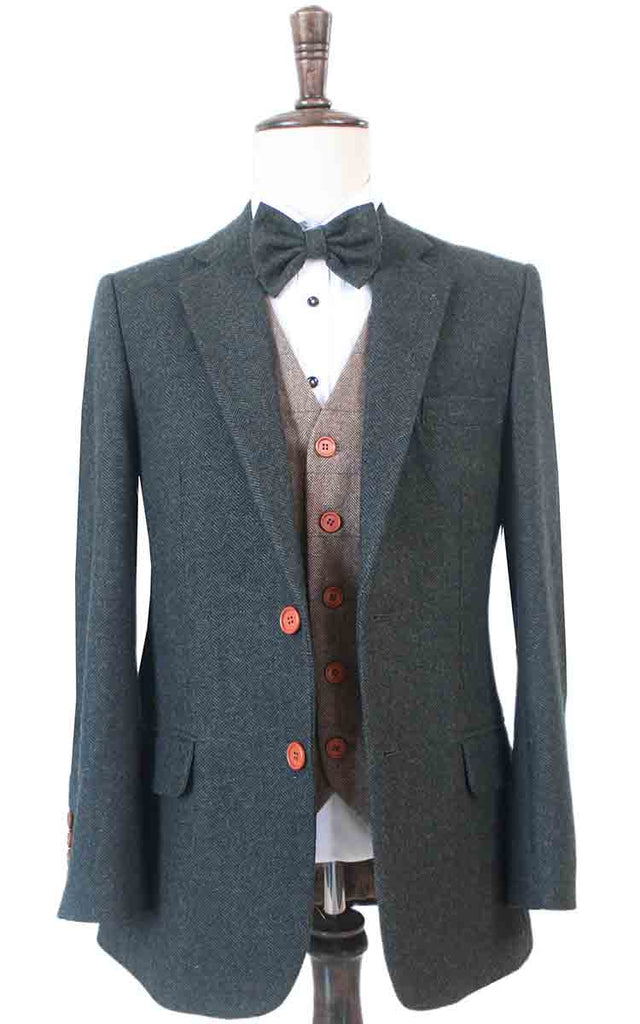 GROENE VISGRAAT MIX & MATCH TWEED 3-DELIG PAK