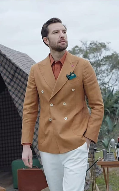 Bruin Tattersall Mix & Match Tweed Driedelig Pak