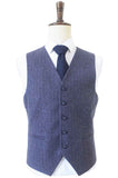 Lichtpaars tweed driedelig pak