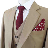 KAKI WORSTED 3-DELIG PAK