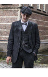 ZWART KRIJTSTREEKS TWEED 3-DELIG PAK