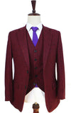 BDtailormade CLASSIC RED BARLEYCORN TWEED 2 PIECE SUIT - BDtailormade TWEED SUITStweedmaker hockerty menstweedsuit