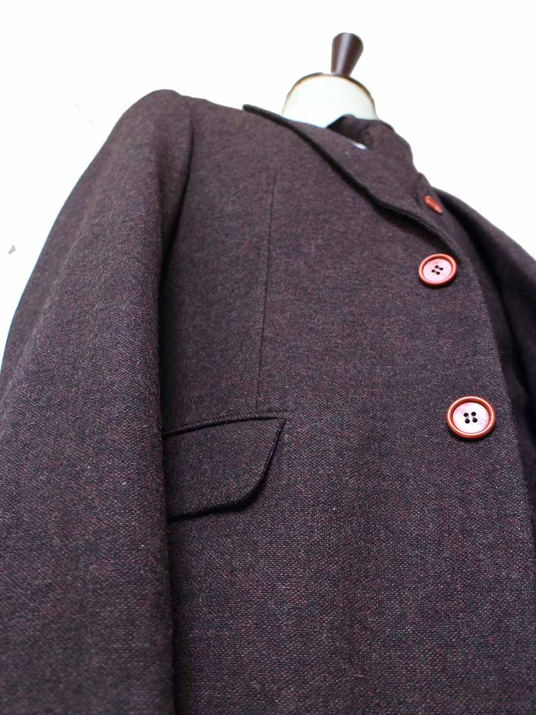 BDtailormade DARK BROWN BARLEYCORN TWEED 2 PIECE SUIT - BDtailormade TWEED SUITStweedmaker hockerty menstweedsuit