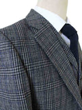 BDtailormade RETRO GREY BLUE PLAID TWEED 2 PIECE SUIT - BDtailormade TWEED SUITStweedmaker hockerty menstweedsuit