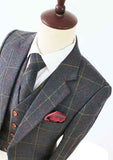 BDtailormade GREEN OVERCHECK PLAID TWEED 2 PIECE SUIT - BDtailormade TWEED SUITStweedmaker hockerty menstweedsuit