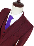 BDtailormade CLASSIC RED BARLEYCORN TWEED 2 PIECE SUIT - BDtailormade TWEED SUITStweedmaker hockerty menstweedsuit