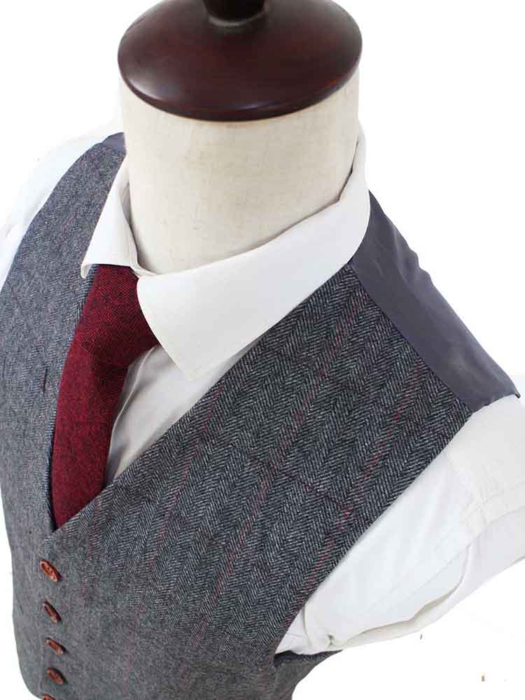 BDtailormade GREY HERRINGBONE TWEED 2 PIECE SUIT - BDtailormade TWEED SUITStweedmaker hockerty menstweedsuit