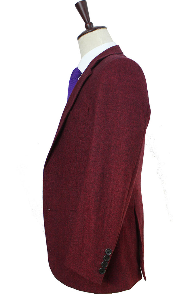 BDtailormade CLASSIC RED BARLEYCORN TWEED 2 PIECE SUIT - BDtailormade TWEED SUITStweedmaker hockerty menstweedsuit