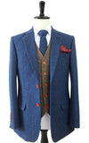 BLAUW VISGRAAT MIX & MATCH TWEED 3-DELIG PAK