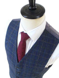 BLAUW BEIGE RAAM TWEED 3-DELIG PAK