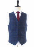 BLAUW BEIGE RAAM TWEED 3-DELIG PAK