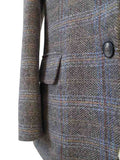 BRUIN BEIGE VENSTER VISGRAAT TWEED 3-DELIG PAK