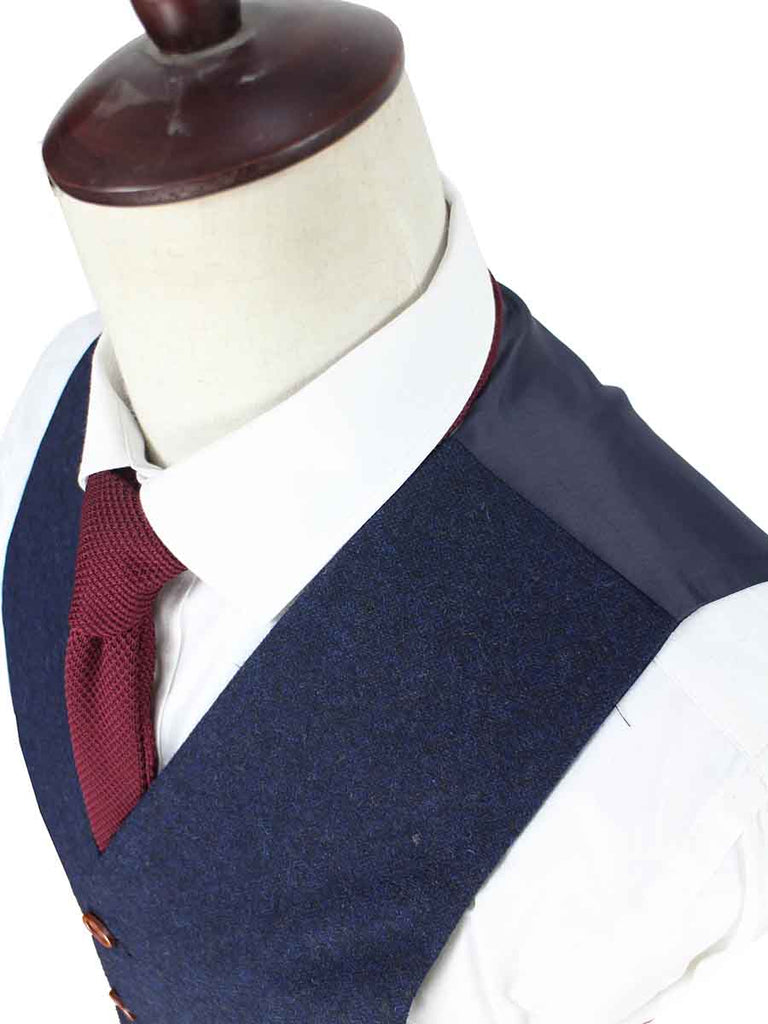 BDtailormade CLASSIC NAVY BARLEYCORN TWEED 3 PIECE SUIT - BDtailormade TWEED SUITStweedmaker hockerty menstweedsuit