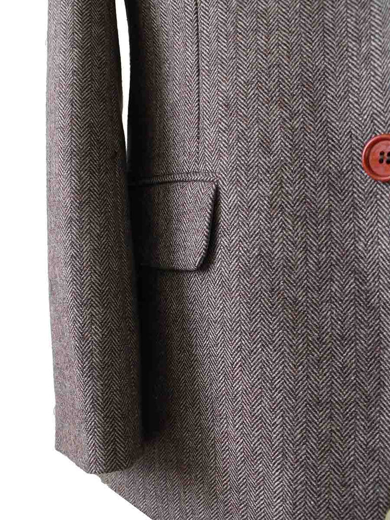 BDtailormade LIGHT BROWN HERRINGBONE TWEED 3 PIECE SUIT - BDtailormade TWEED SUITStweedmaker hockerty menstweedsuit