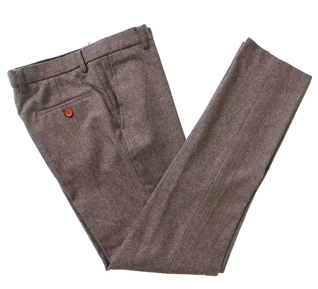 BDtailormade LIGHT BROWN HERRINGBONE TWEED 3 PIECE SUIT - BDtailormade TWEED SUITStweedmaker hockerty menstweedsuit