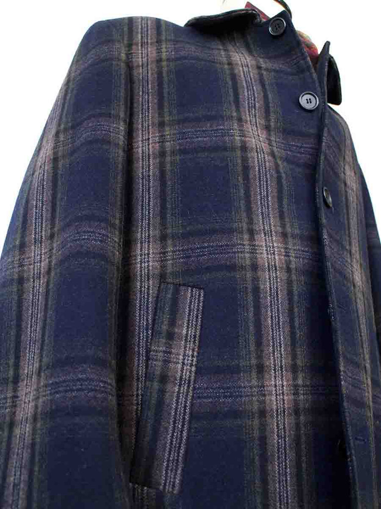 BDtailormade OVERCOATS MIDNIGHT BLUE PLAID TWEED - BDtailormade TWEED SUITStweedmaker hockerty menstweedsuit