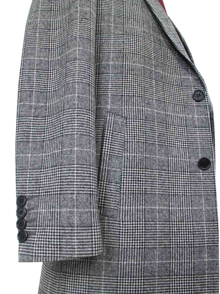BDtailormade GREY OVERCOAT HOUNDSTOOTH PLAID TWEED - BDtailormade TWEED SUITStweedmaker hockerty menstweedsuit
