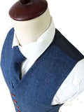 BDtailormade BLUE HERRINGBONE TWEED 2 PIECE SUIT - BDtailormade TWEED SUITStweedmaker hockerty menstweedsuit