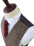 BDtailormade RETRO BROWN PLAID TWEED 3 PIECE SUIT - BDtailormade TWEED SUITStweedmaker hockerty menstweedsuit