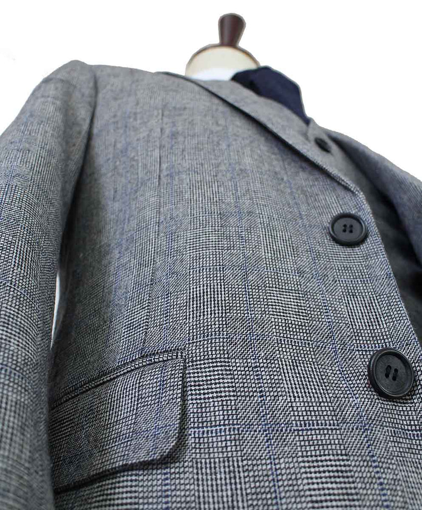 BDtailormade RETRO GREY PLAID TWEED 3 PIECE SUIT - BDtailormade TWEED SUITStweedmaker hockerty menstweedsuit