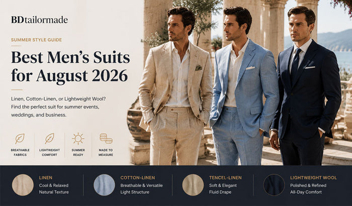 Best Men’s Suits for August 2026: Linen, Cotton-Linen, or Lightweight Wool?