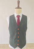 ZWART KRIJTSTREEKS TWEED 3-DELIG PAK