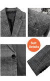 Light Grey Houndstooth & Red Barleycorn Tweed 2 Piece Suit