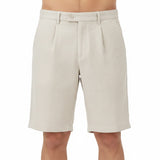 Beige Linen Beach Shorts