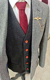 REGENBOOGRODE GEPLEISTERDE MIX &amp; MATCH TWEED 3-DELIG PAK