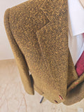 BROWN BLACK HERRINGBONE TWEED 3 PIECE SUIT - BDtailormade