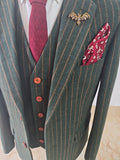 ZWART KRIJTSTREEKS TWEED 3-DELIG PAK