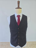 BLACK TENCEL LINEN 3 PIECE SUITS