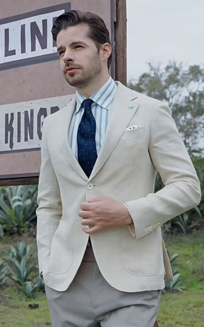 Bruin Tattersall Mix &amp; Match Tweed Driedelig Pak