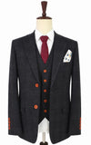 REGENBOOGRODE GEPLEISTERDE MIX & MATCH TWEED 3-DELIG PAK