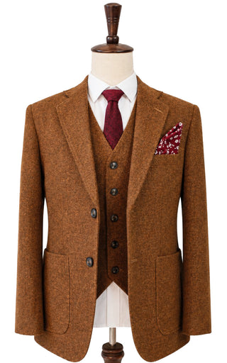Brown Harris Tweed 3 Piece Suit