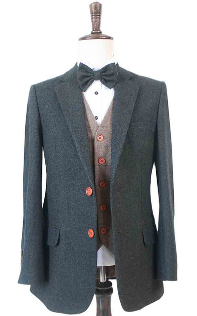 GROENE VISGRAAT MIX &amp; MATCH TWEED 3-DELIG PAK