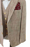 REGENBOOGRODE GEPLEISTERDE MIX &amp; MATCH TWEED 3-DELIG PAK