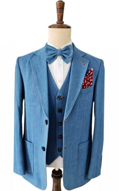 REGENBOOGRODE GEPLEISTERDE MIX &amp; MATCH TWEED 3-DELIG PAK