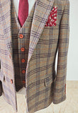 REGENBOOGRODE GEPLEISTERDE MIX &amp; MATCH TWEED 3-DELIG PAK