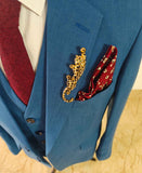 BLUE TENCEL LINEN 3 PIECE SUITS