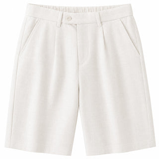 White Linen Beach Shorts