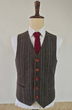 ZWART KRIJTSTREEKS TWEED 3-DELIG PAK