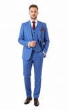 NAVY BLUE 3 PIECE LINEN SUIT