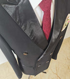 BLACK TUXEDO TENCEL WOOL 3 PIECE SUIT