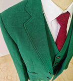 GREEN TENCEL LINEN 3 PIECE SUITS