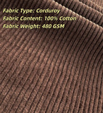 Brown Corduroy & Black Corduroy 2 Piece Suit
