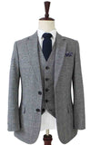 RETRO GRIJS GERUITE TWEED 2-DELIG PAK