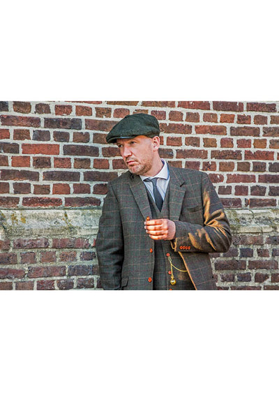 GREEN TATTERSALL TWEED 3 PIECE SUIT