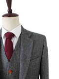 BDtailormade CLASSIC GREY BARLEYCORN TWEED 2 PIECE SUIT - BDtailormade TWEED SUITStweedmaker hockerty menstweedsuit